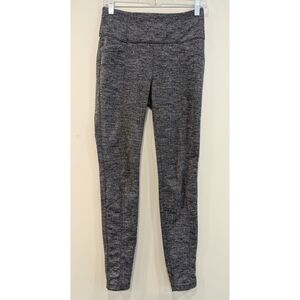 Athleta High Waisted Hereingbone Metro Gray Pants Size Small